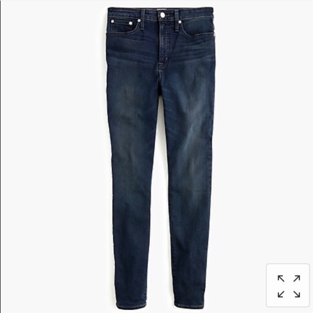 J. crew tall curved toothpick jean in gray wash